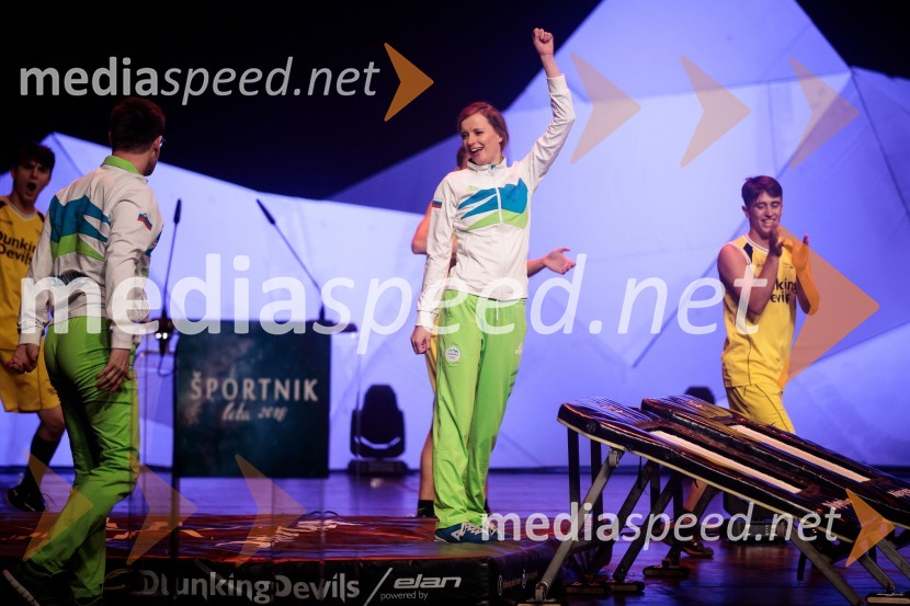  Ajda Smrekar, igralkaLuka Dončić in Janja Garnbret športnika leta 2018