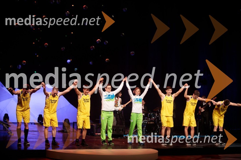  ... ;  ... ;  ... ;  Saša  Jerković, novinar;  Ajda Smrekar, igralka;  ... ;  ... ;  ... Luka Dončić in Janja Garnbret športnika leta 2018