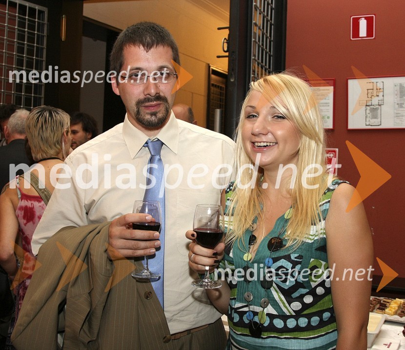 Boštjan Miha Jambrek, vodja programskega oddelka Slovenske kinoteke in Kaja Bohorč, programski oddelek Slovenske kinotekeZaključek festivala evropskega filma Euroteka