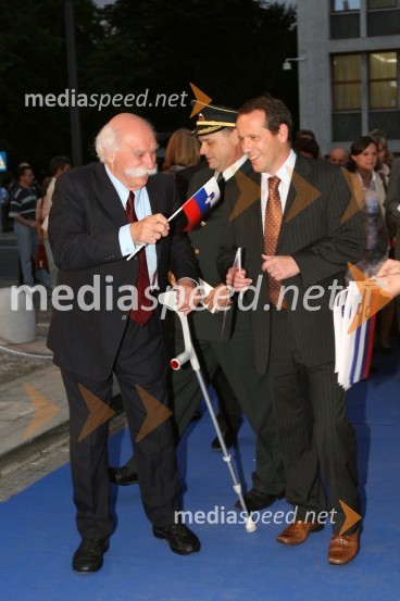 Janez Stanovnik, nekdanji predsednik Predsedstva socialistične RS in ...Proslava ob Dnevu državnosti 2008