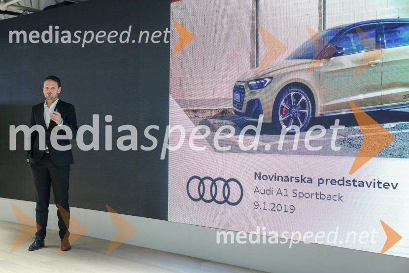  Franci Bolta, direktor znamke Audi pri podjetju Porsche Slovenija d.o.o.Audi A1 Sportback, slovenska predstavitev