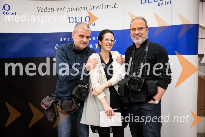  Matej Družnik, fotograf, Delo;  ... ;  Jože Suhadolnik, fotoreporter, Delo d.o.o.Delo 60 let