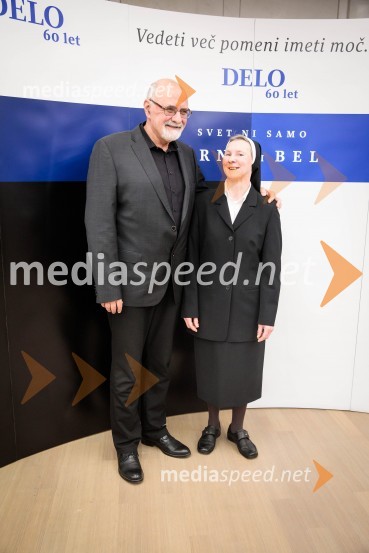  Dušan Merc, upokojeni ravnatelj;  Bernarda GostečnikDelo 60 let