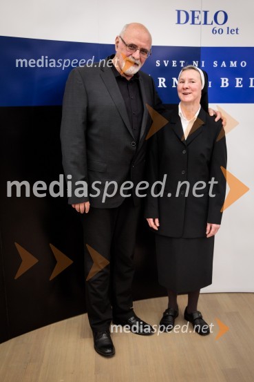  Dušan Merc, upokojeni ravnatelj;  Bernarda GostečnikDelo 60 let