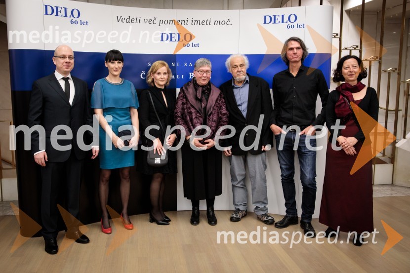  Uroš Urbas, Odgovorni urednik časopisa Delo in Nedelo ter delo.si;  Anja Intihar, novinarka;  ... ;  Zorana Baković, prevajalka;  ... ; dr. Uroš Hočevar, fotograf in filozof;  Ženja Leiler, namestnica odgovornega urednika, DeloDelo 60 let