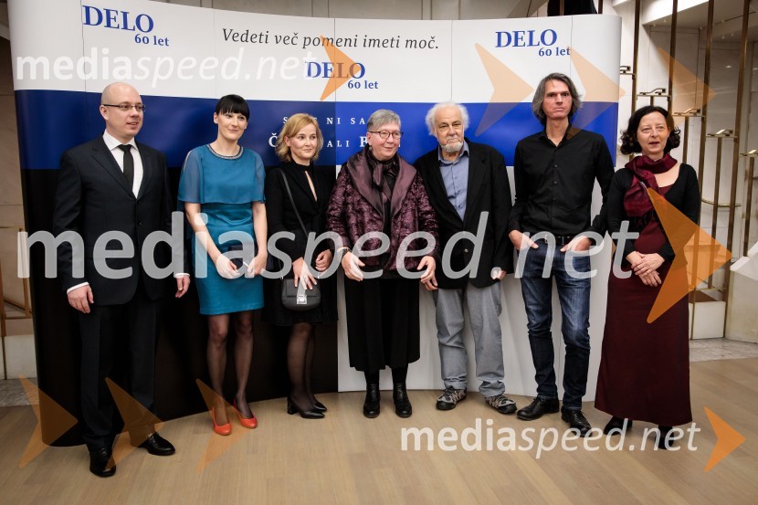  Uroš Urbas, Odgovorni urednik časopisa Delo in Nedelo ter delo.si;  Anja Intihar, novinarka;  ... ;  Zorana Baković, prevajalka;  ... ; dr. Uroš Hočevar, fotograf in filozof;  Ženja Leiler, namestnica odgovornega urednika, DeloDelo 60 let