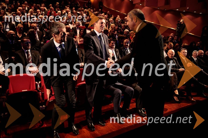  Stojan Petrič, predsednik uprave družbe FMR; prof. dr. Miro Cerar, nekdanji predsednik Vlade Republike Slovenije, minister za zunanje zadeve RS, predsednik SMC;  Dejan Židan, predsednik Državnega zbora Republike SlovenijeDelo 60 let