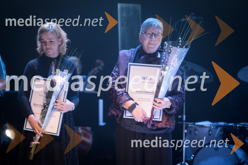  Mimi Podkrižnik Tukarić, novinarka;  Zorana  Baković, novinarkaDelo 60 let