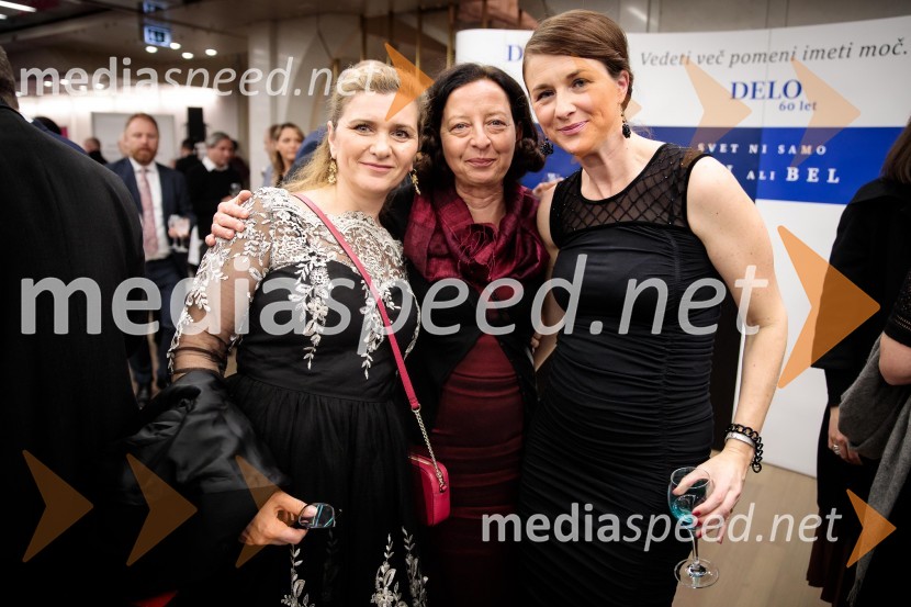  Dolores Podbevšek, direktorica marketinga in PR, Delo d.o.o.;  Ženja Leiler, namestnica odgovornega urednika, Delo;  Estera Lah Poljak,  vodja projekta Delova 60-letnica, marketing, DeloDelo 60 let