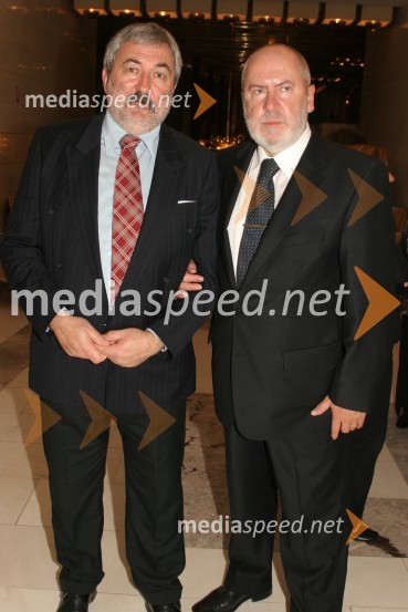 Stane Miklavec, pomočnik direktorja za tehnične zadeve Festivala Ljubljana in mag. Stane Jurgec, umetniški vodja Opere in Baleta SNG MariborLabodje jezero, premiera baleta SNG Maribor