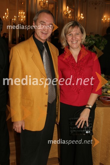 Viktor Litvinov, koreograf in režiser ter Maja Pirš, organizatorka programa Opere in baletaLabodje jezero, premiera baleta SNG Maribor