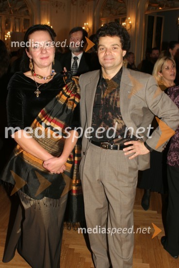 Marija Levitska, scenografka in kostumografka ter dirigent Aleksej Baklan
Labodje jezero, premiera baleta SNG Maribor