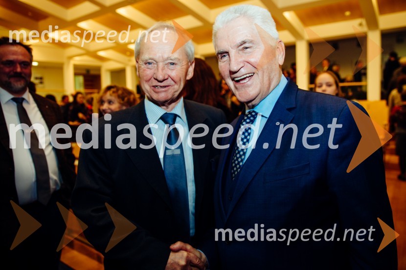 prof. dr. Alojz Križman, Častni občan mesta Maribor, nekdanji župan mestna Maribor, nekdanji rektor Univerze v Mariboru; prof. dr. Ludvik Toplak,  predsednik Alma Mater Europaea, nekdanji rektor UMOb Rektorjevem dnevu podelili priznanja in nagrade Univerze v Mariboru