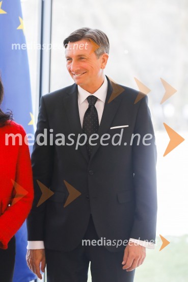  Borut Pahor, predsednik Republike SlovenijePahor in Šarec gostila diplomatski zbor