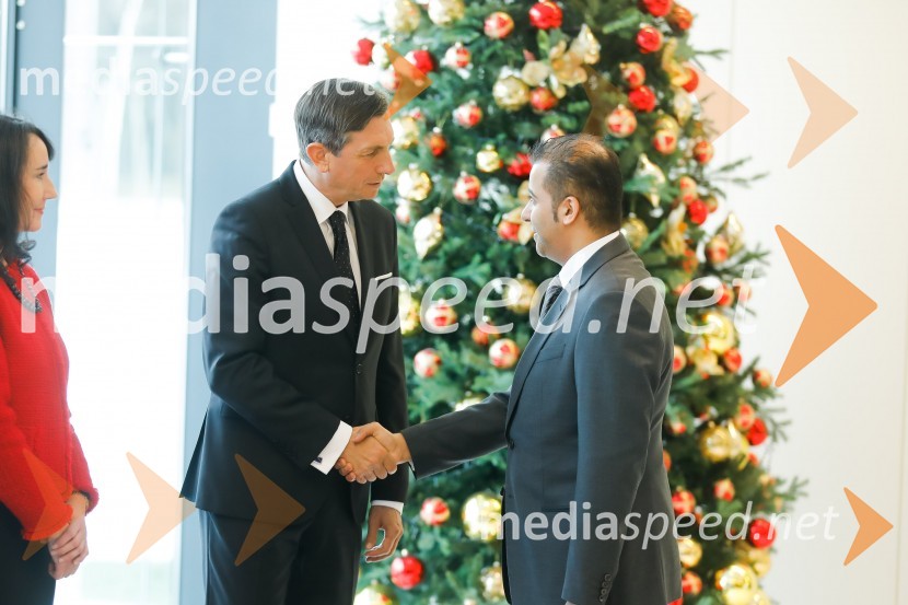  Borut Pahor, predsednik Republike Slovenije;  ... Pahor in Šarec gostila diplomatski zbor