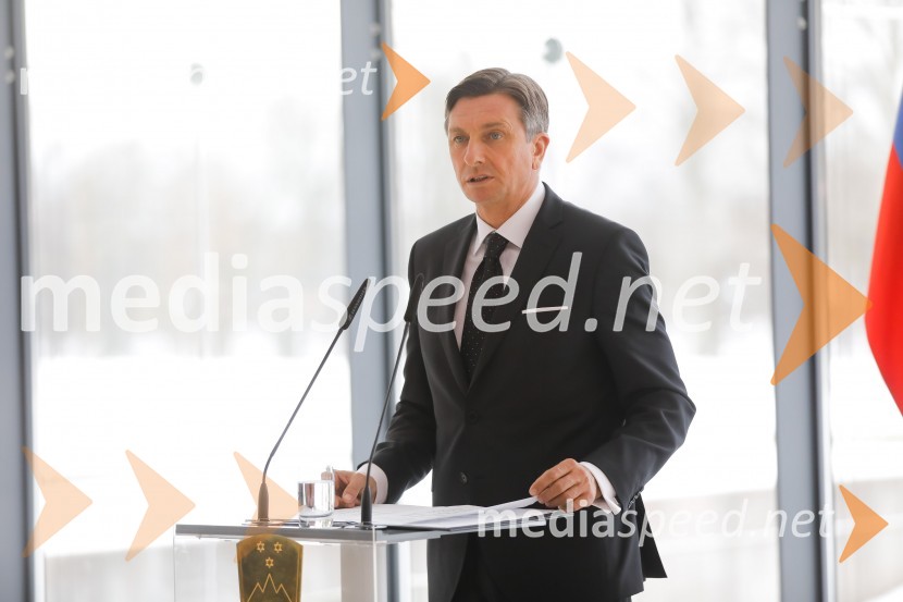 Borut Pahor, predsednik Republike SlovenijePahor in Šarec gostila diplomatski zbor
