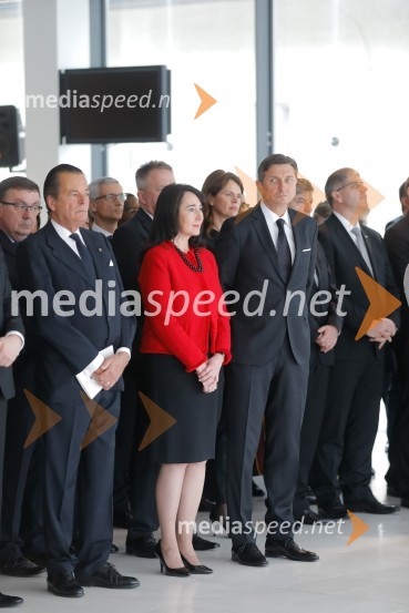  Mariano Hugo  von Windisch-Graetz, veleposlanik Suverenega malteškega viteškega reda v Republiki Sloveniji;  Tanja Pečar, odvetnica;  Borut Pahor, predsednik Republike SlovenijePahor in Šarec gostila diplomatski zbor