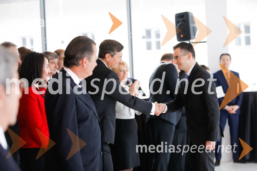  Borut Pahor, predsednik Republike Slovenije;  Marjan  Šarec, predsednik Vlade Republike SlovenijePahor in Šarec gostila diplomatski zbor