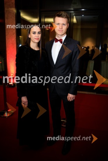  Eva Rupert;  Matej Gostiša, predsednik, Rotaract klub Ljubljana30. veliki rotarijski ples