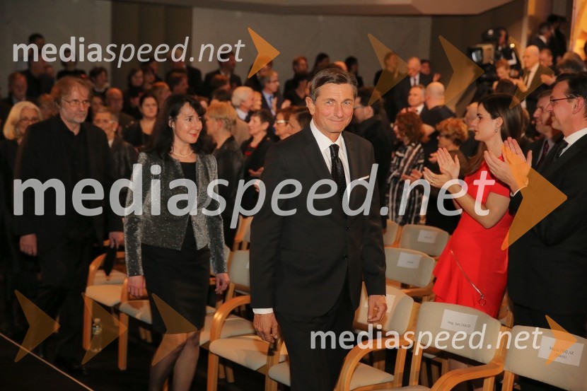  Tanja Pečar, odvetnica;  Borut Pahor, predsednik Republike SlovenijePrešernova nagrajenca sta Bjanka Adžić Ursulov in Filip Robar Dorin