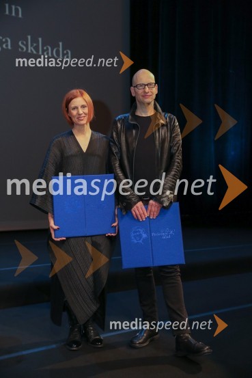  Tina Gregorič, arhitektka, prejemnica nagrade Prešernovega sklada 2019;  Aljoša Dekleva, arhitekt, prejemnik nagrade Prešernovega sklada 2019Prešernova nagrajenca sta Bjanka Adžić Ursulov in Filip Robar Dorin