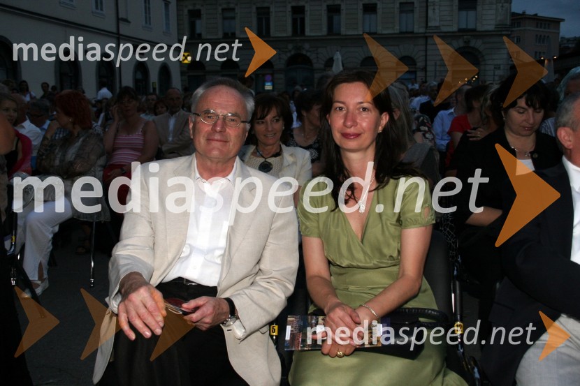 Kristijan Ukmar, ravnatelj SNG Opera in Balet Ljubljana in soproga Branka Strmole Ukmar, pedagoginjaOtvoritveni koncert Poletja v Stari Ljubljani in Poletja Imago Sloveniae