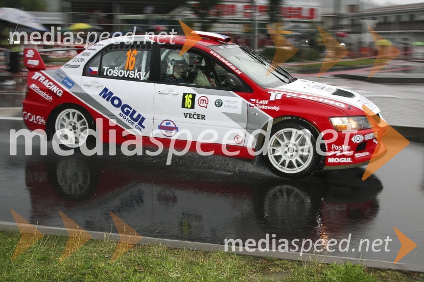 Posadka Tošovski/Latif (cz), Mitsubishi Lancer EVO IX6. Mobitel Rally Maribor