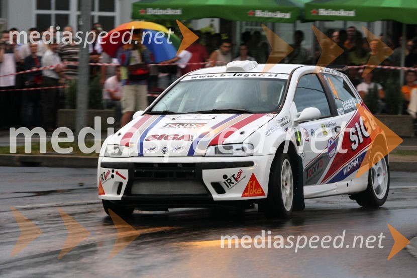 Posadka Logar/Debeljak (slo), Fiat Punto Kit Car6. Mobitel Rally Maribor