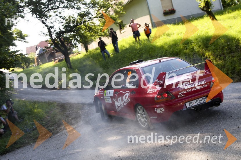Posadka Lončarić/Beraković (hr), Mitsubishi Lancer EVO IX6. Mobitel Rally Maribor