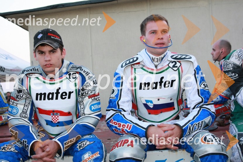Jurica Pavlic (SK Unia Goričan) in Matej Žagar (AMTK Ljubljana)Speedway, Polfinale kvalifikacij za SGP 2009