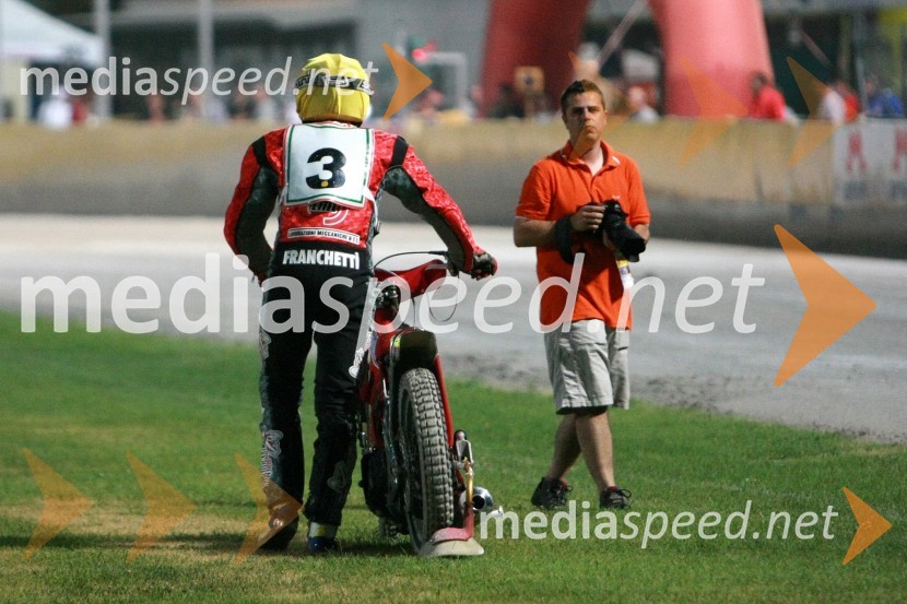 Guglielmo Franchetti (Italija) in Thomas Črnčec, fotografSpeedway, Polfinale kvalifikacij za SGP 2009