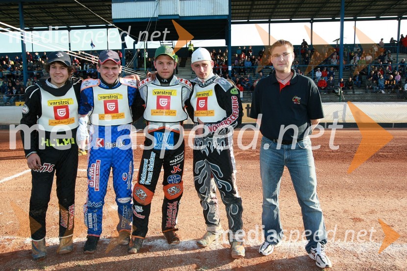 Avstrijska ekipa: Daniel Gappmaier, Matija Duh, Manuel Novotny, Fritz Wallner in ...Speedway: Državno ekipno prvenstvo