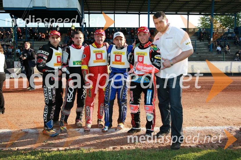 Madžarska ekipa: Jozsef Tabaka, Laszlo Szatmari, Sandor Tihanyi, Robert Nagy, Matej Ferjan in ...Speedway: Državno ekipno prvenstvo