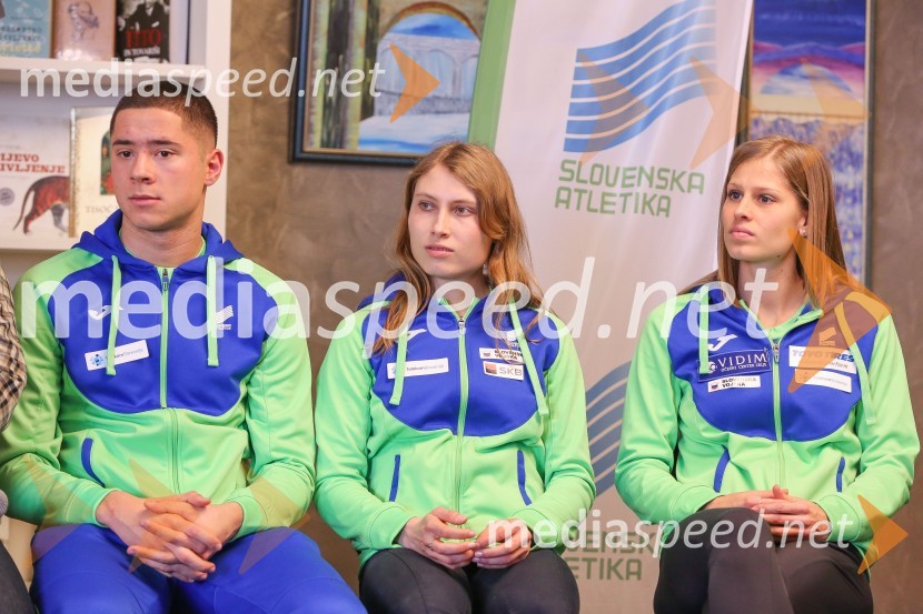 Filip Jakob Demšar, atlet;  Maruša Mišmaš, atletinja;  Anita Horvat, atletinjaPredstavitev atletske reprezentance