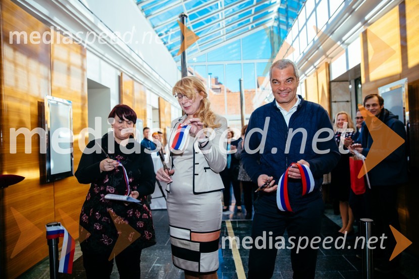  Milka Merc, vodja enote Center, Center za socialno delo Maribor;  mag. soc. del., spec. Marjana Bravc, vršilka dolžnosti direktorja Centra za socialno delo Maribor ;  Aleksander Saša Arsenovič, župan Mestne občine MariborOtvoritev novih prostorov Centra za socialno delo Maribor