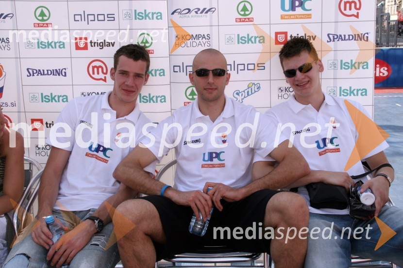 Goran Dragić, Nebojša Joksimović in Jaka Klobučar, košarkarjiFinale državnega prvenstva v Samsung ulični košarki