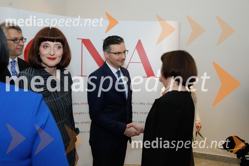  Sabina Obolnar, odgovorna urednica One in Onaplus;  Marjan  Šarec, predsednik Vlade Republike Slovenije;  Jožica Ličen, ravnateljica Škofijske karitas KoperSara Ahlin Doljak prejela naziv Ona 365 2018