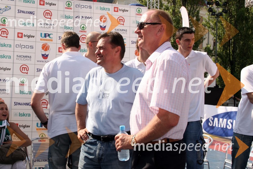 Zoran Janković, župan Ljubljane in ...Finale državnega prvenstva v Samsung ulični košarki