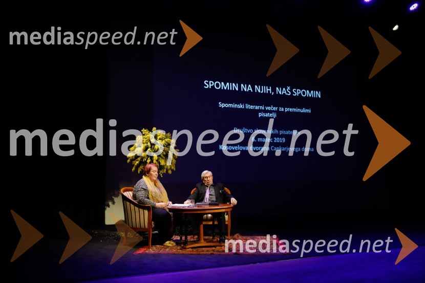  Meta Kušar, esejistka in pesnica;  Jurij  Souček, igralecSpominski večer za preminulimi pisatelji