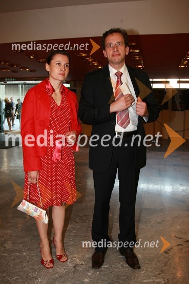 Žiga Turk, minister za razvoj in njegova spremljevalkaKoncert opernih arij