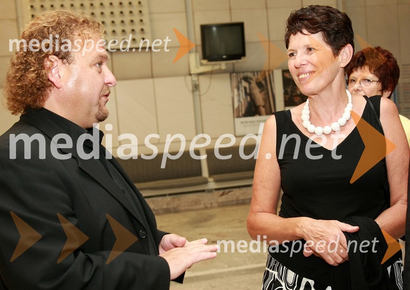 Darko Brlek, direktor Festivala Ljubljana in Helena Draškovič, direktorica Magistrat InternationalKoncert opernih arij