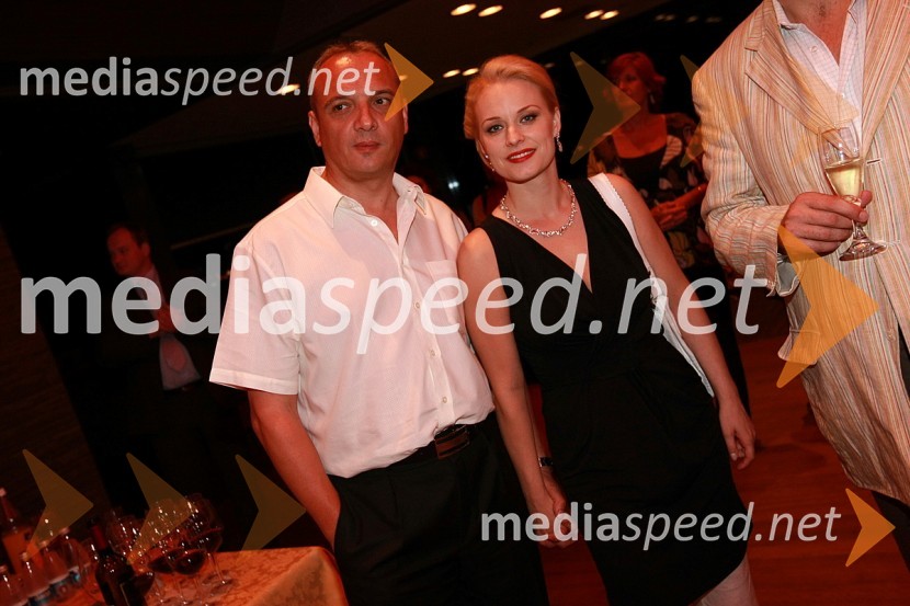 Damjan Damjanovič, direktor Slovenske filharmonije in njegova žena Sabina Cvilak, operna pevkaKoncert opernih arij