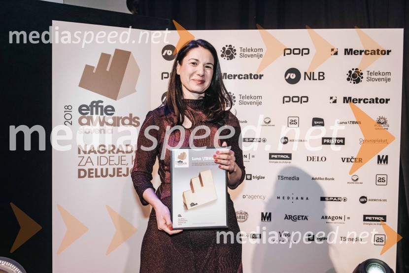  Dali Bungič, direktorica poslovno strateškega oddelka LUNA\TBWAEffie Slovenija 2018, zaključna prireditev