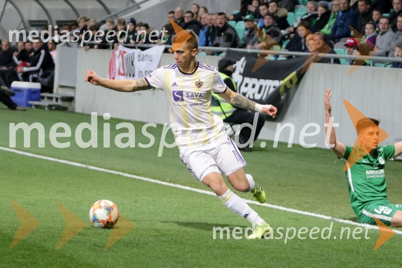  Luka Zahovič, nogometaš NK MariborDerbi med NK Olimpija in NK Maribor brez zadetkov