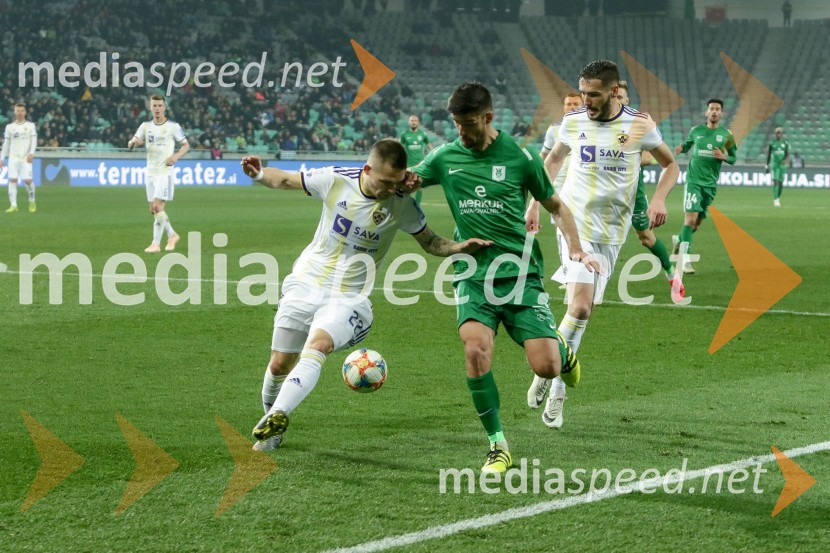  Martin Milec, nogometaš, NK Maribor;  ... ;  Aleksander  Rajčević, nogometaš, NK MariborDerbi med NK Olimpija in NK Maribor brez zadetkov