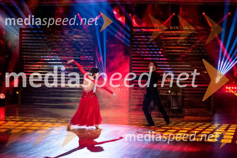  Tina Gorenjak, igralka;  Miha Vodičar, plesalecZvezde plešejo 2019, druga oddaja