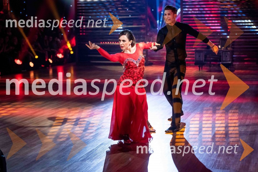  Tina Gorenjak, igralka;  Miha Vodičar, plesalecZvezde plešejo 2019, druga oddaja