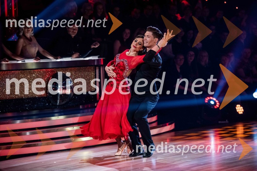  Tina Gorenjak, igralka;  Miha Vodičar, plesalecZvezde plešejo 2019, druga oddaja