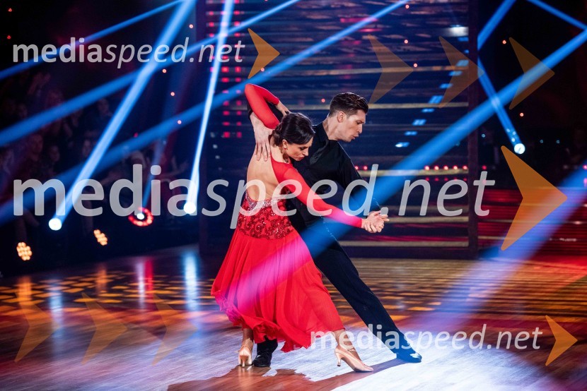  Tina Gorenjak, igralka;  Miha Vodičar, plesalecZvezde plešejo 2019, druga oddaja