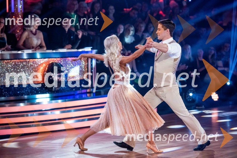 Svetlana Cigoj, model, trenerka športnih plesov;  Franko Bajc, zmagovalec resničnostnega šova Kmetija 2018Zvezde plešejo 2019, druga oddaja